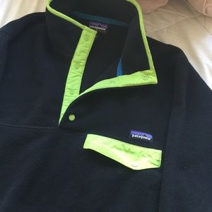 Patagonia Synchilla snap fleece pullover jacket